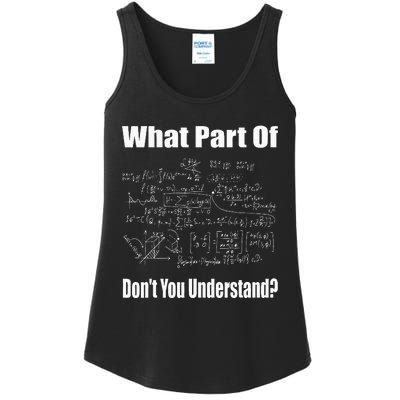 What Part Of DonT You Understand Funny Math Teacher Ladies Essential Tank