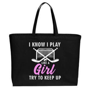 What Part Of Hockey Don't You Understand Hockey Player Cotton Canvas Jumbo Tote