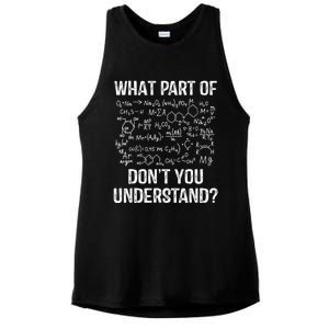 What Part Of Don't You Understand Chemistry Teacher Student Gift Ladies PosiCharge Tri-Blend Wicking Tank