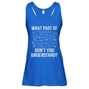 What Part Of Don't You Understand Chemistry Teacher Student Gift Ladies Essential Flowy Tank