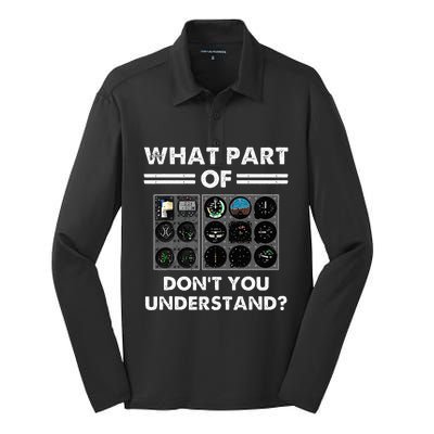 What Part Of Airplane Pilot Instruments Dont You Understand Silk Touch Performance Long Sleeve Polo