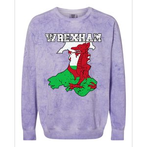 Wrexham Pride Of Wales Welsh Dragon Football Colorblast Crewneck Sweatshirt