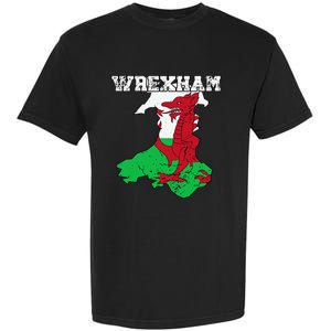 Wrexham Pride Of Wales Welsh Dragon Football Garment-Dyed Heavyweight T-Shirt