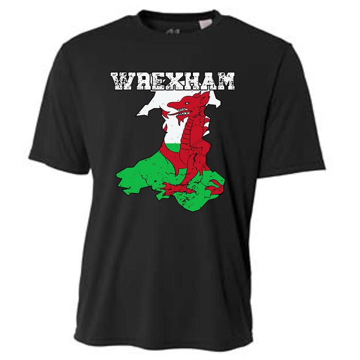 Wrexham Pride Of Wales Welsh Dragon Football Cooling Performance Crew T-Shirt