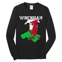 Wrexham Pride Of Wales Welsh Dragon Football Tall Long Sleeve T-Shirt