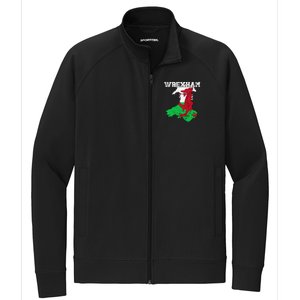 Wrexham Pride Of Wales Welsh Dragon Football Stretch Full-Zip Cadet Jacket