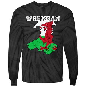 Wrexham Pride Of Wales Welsh Dragon Football Tie-Dye Long Sleeve Shirt