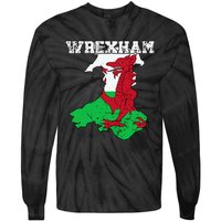 Wrexham Pride Of Wales Welsh Dragon Football Tie-Dye Long Sleeve Shirt