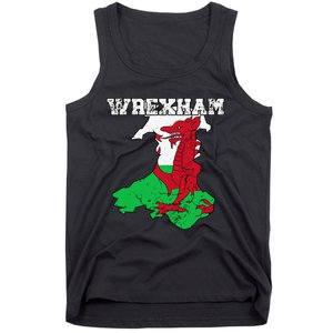 Wrexham Pride Of Wales Welsh Dragon Football Tank Top