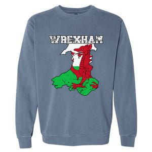 Wrexham Pride Of Wales Welsh Dragon Football Garment-Dyed Sweatshirt