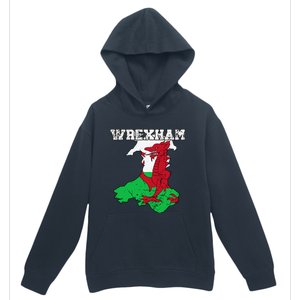 Wrexham Pride Of Wales Welsh Dragon Football Urban Pullover Hoodie