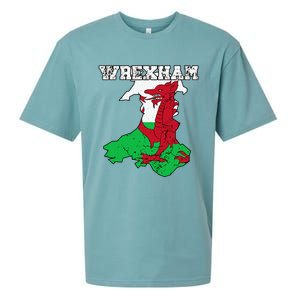 Wrexham Pride Of Wales Welsh Dragon Football Sueded Cloud Jersey T-Shirt