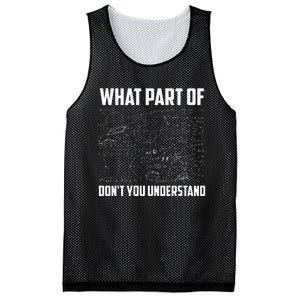 What Part Of DonT You Understand Funny Math Teacher Gift Mesh Reversible Basketball Jersey Tank