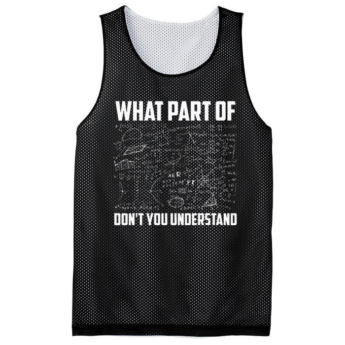 What Part Of DonT You Understand Funny Math Teacher Gift Mesh Reversible Basketball Jersey Tank