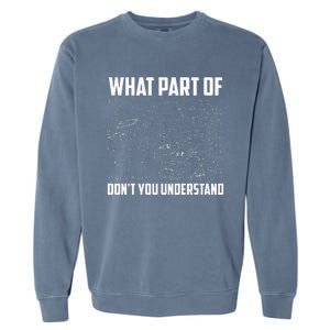 What Part Of DonT You Understand Funny Math Teacher Gift Garment-Dyed Sweatshirt