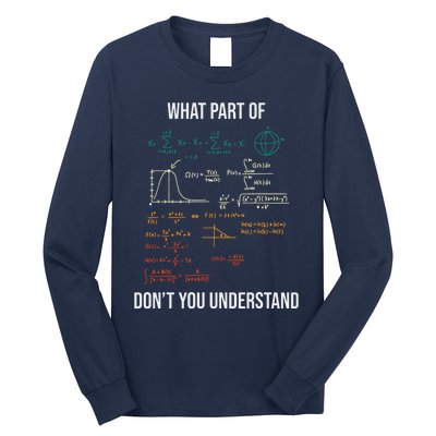 What Part Of Retro Funny Mechanical Engineer Maths Long Sleeve Shirt