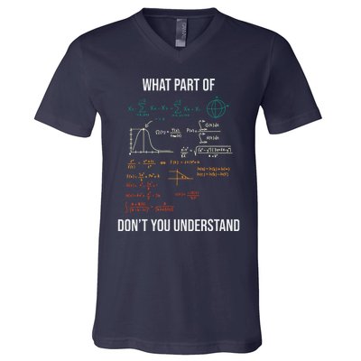 What Part Of Retro Funny Mechanical Engineer Maths V-Neck T-Shirt