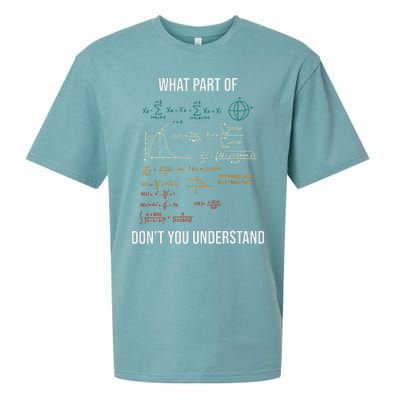 What Part Of Retro Funny Mechanical Engineer Maths Sueded Cloud Jersey T-Shirt