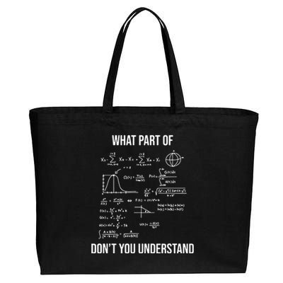 What Part Of Funny Mechanical Engineer Mathematician Cotton Canvas Jumbo Tote