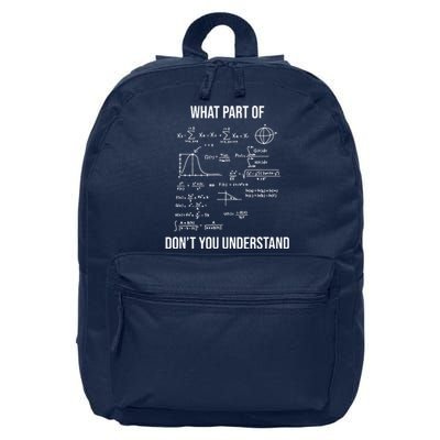 What Part Of Funny Mechanical Engineer Mathematician 16 in Basic Backpack