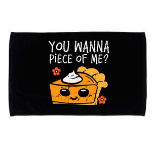 Wanna Piece Of Me Pumpkin Pie Thanksgiving Microfiber Hand Towel