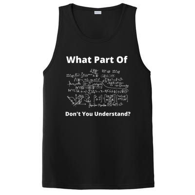 What Part Of Don't You Understand Funny Math Teacher Gift PosiCharge Competitor Tank