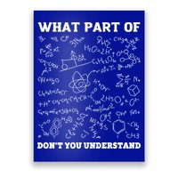 What Part Of Don't You Understand Chemistry Nerd Teacher Gift Poster