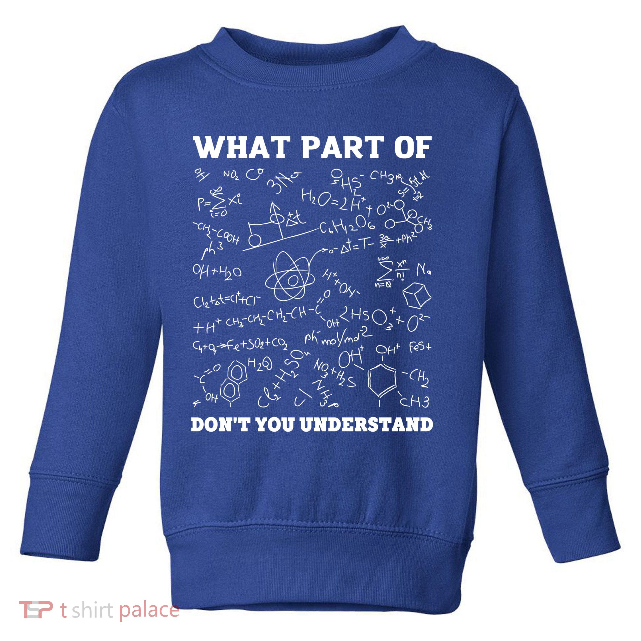 What Part Of Don't You Understand Chemistry Nerd Teacher Gift Toddler Sweatshirt
