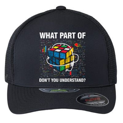 What Part Of Don't You Understand Funny Speed Cubing Math Flexfit Unipanel Trucker Cap