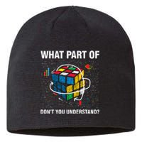 What Part Of Don't You Understand Funny Speed Cubing Math Sustainable Beanie