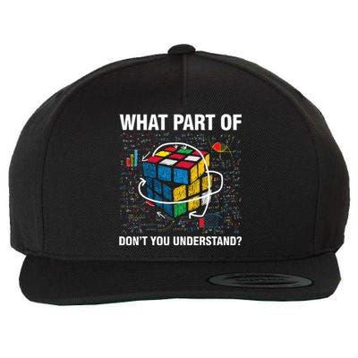 What Part Of Don't You Understand Funny Speed Cubing Math Wool Snapback Cap