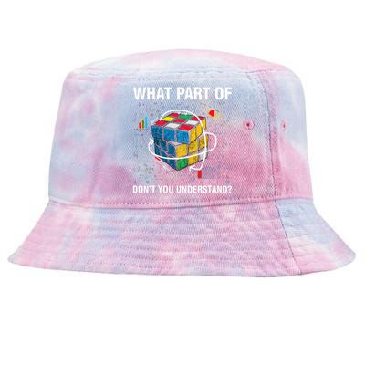 What Part Of Don't You Understand Funny Speed Cubing Math Tie-Dyed Bucket Hat