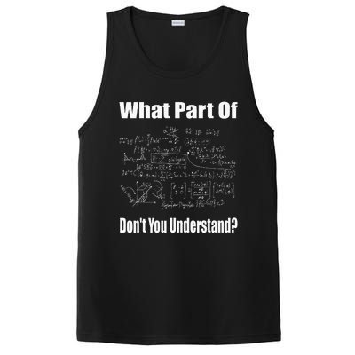 What Part Of Dont You Understand Funny Math Teacher PosiCharge Competitor Tank