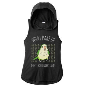 What Part Of Aaaaa Don&X27;T You Understand Green Quaker Ladies PosiCharge Tri-Blend Wicking Draft Hoodie Tank