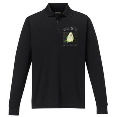 What Part Of Aaaaa Don&X27;T You Understand Green Quaker Performance Long Sleeve Polo