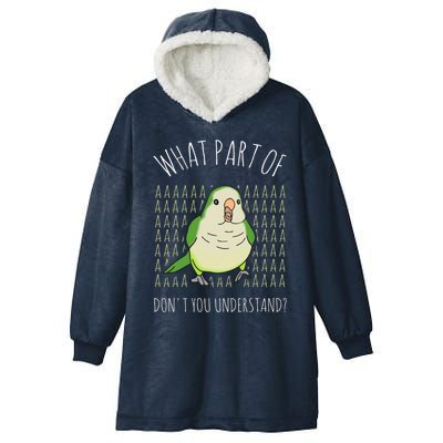 What Part Of Aaaaa Don&X27;T You Understand Green Quaker Hooded Wearable Blanket