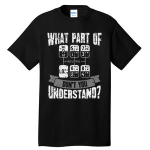 What Part Of Don't You Understand Trucker Gift Truck Driver Tall T-Shirt