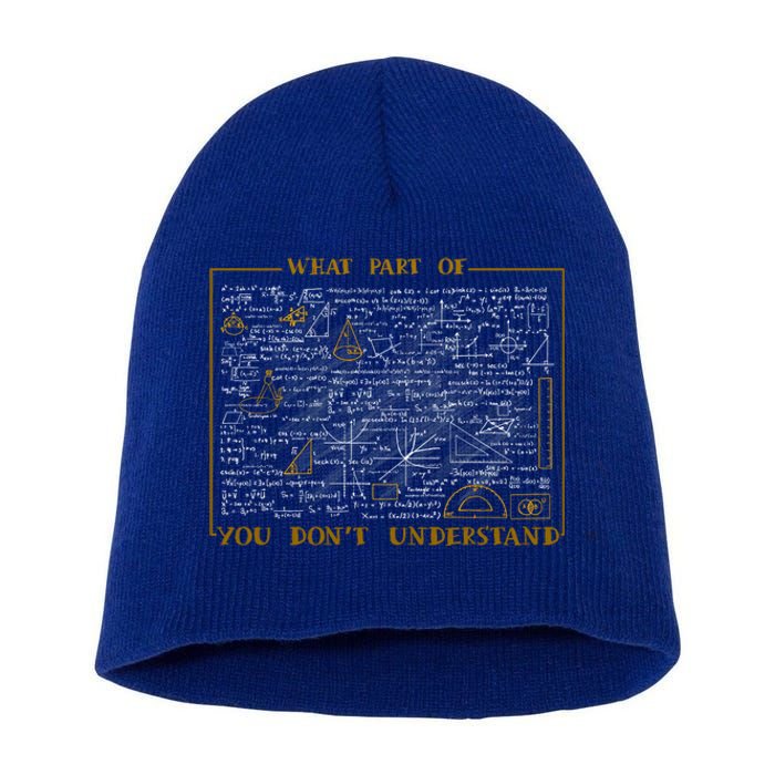 What Part Of Don't You Understand Cute Gift Short Acrylic Beanie