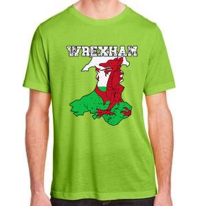 Wrexham Pride Of Wales Welsh Dragon Football Fan Adult ChromaSoft Performance T-Shirt