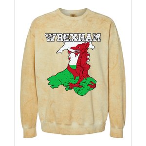 Wrexham Pride Of Wales Welsh Dragon Football Fan Colorblast Crewneck Sweatshirt