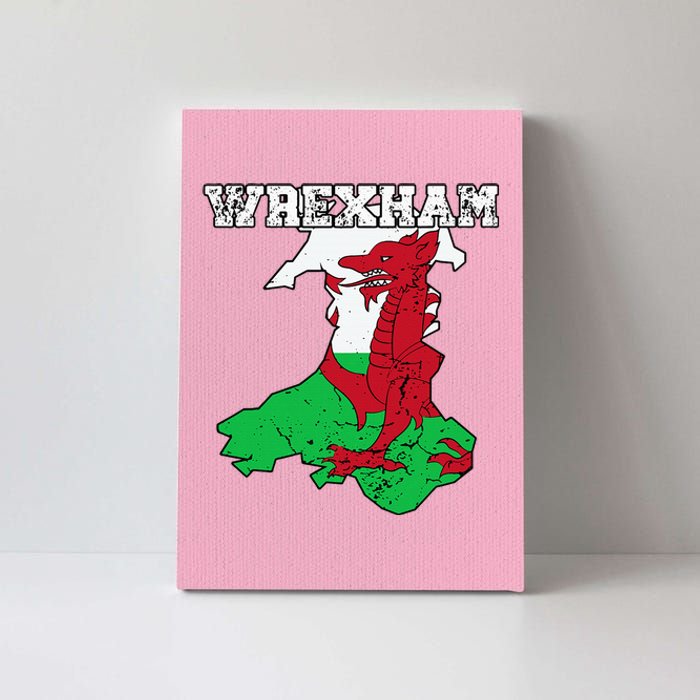 Wrexham Pride Of Wales Welsh Dragon Football Fan Canvas