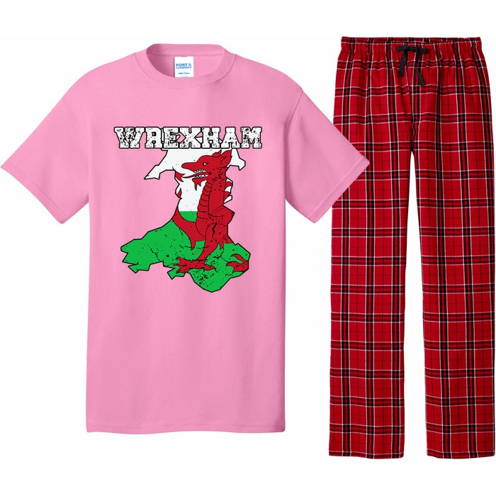 Wrexham Pride Of Wales Welsh Dragon Football Fan Pajama Set