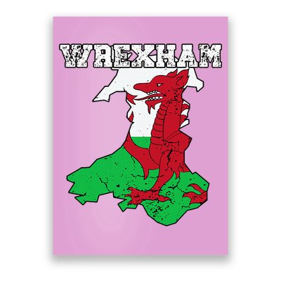 Wrexham Pride Of Wales Welsh Dragon Football Fan Poster