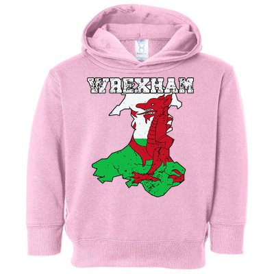 Wrexham Pride Of Wales Welsh Dragon Football Fan Toddler Hoodie