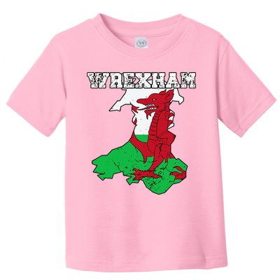 Wrexham Pride Of Wales Welsh Dragon Football Fan Toddler T-Shirt