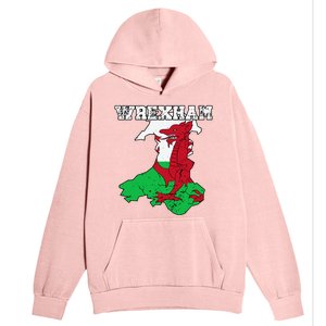 Wrexham Pride Of Wales Welsh Dragon Football Fan Urban Pullover Hoodie