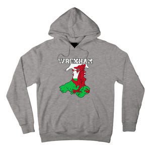 Wrexham Pride Of Wales Welsh Dragon Football Fan Tall Hoodie