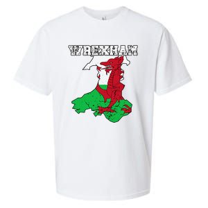 Wrexham Pride Of Wales Welsh Dragon Football Fan Sueded Cloud Jersey T-Shirt