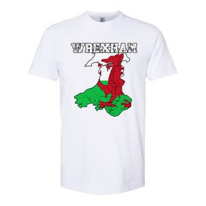 Wrexham Pride Of Wales Welsh Dragon Football Fan Softstyle CVC T-Shirt