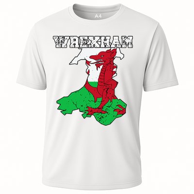 Wrexham Pride Of Wales Welsh Dragon Football Fan Cooling Performance Crew T-Shirt